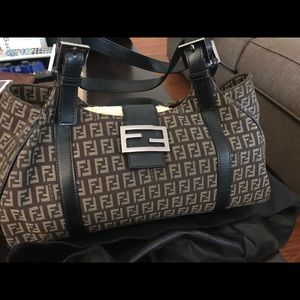 Fendi Zucca canvas purse